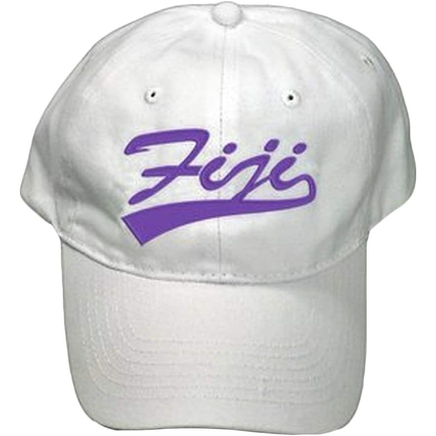 imageFiji Tail Baseball Hat White wPurple Imprint