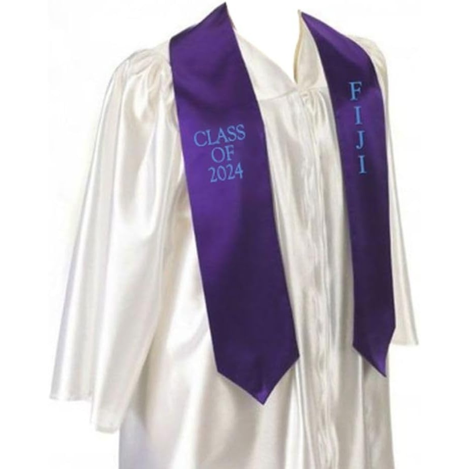imageGreekgear FIJI Fraternity Embroidered Graduation Sash Stole