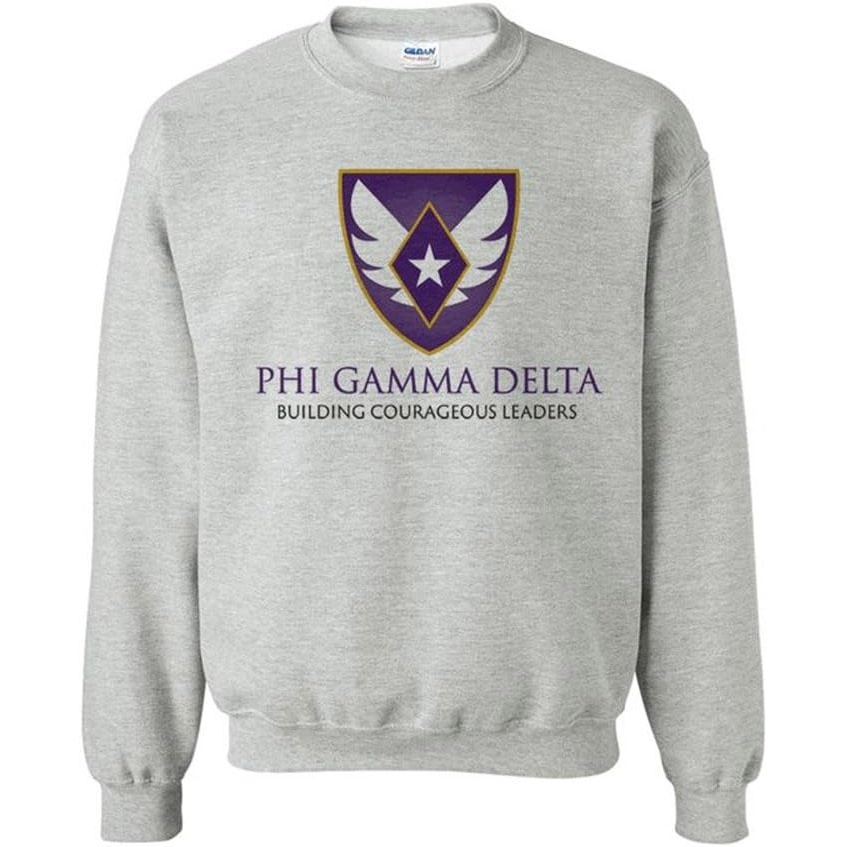 imageGreekgear Fiji Logo Crewneck SweatshirtSports Grey