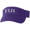 Fiji Greek Letter Visor(Purple W/White Thread)