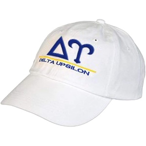 Delta Upsilon DU World Famous Line Hat(White)