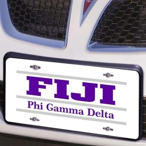 Fiji Fraternity Lettered Lines License Cover