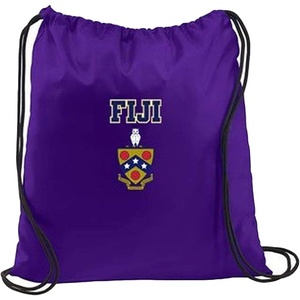 Greekgear FIJI Crest Shield Cinch Sack