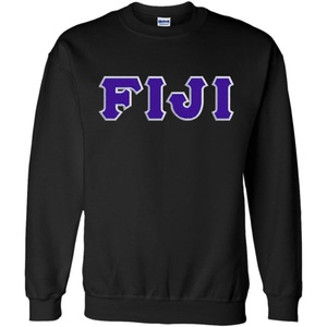 Greekgear Fiji Lettered Crewneck(Black)