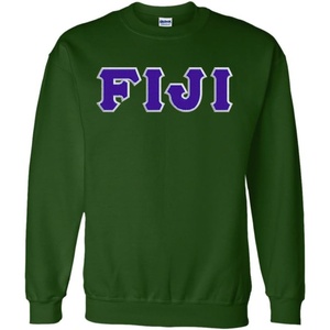 Greekgear Fiji Lettered Crewneck(Forest Green)