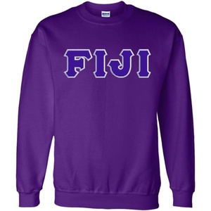 Greekgear Fiji Lettered Crewneck(Purple)