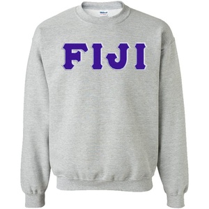 Greekgear Fiji Lettered Crewneck(Sports Grey)