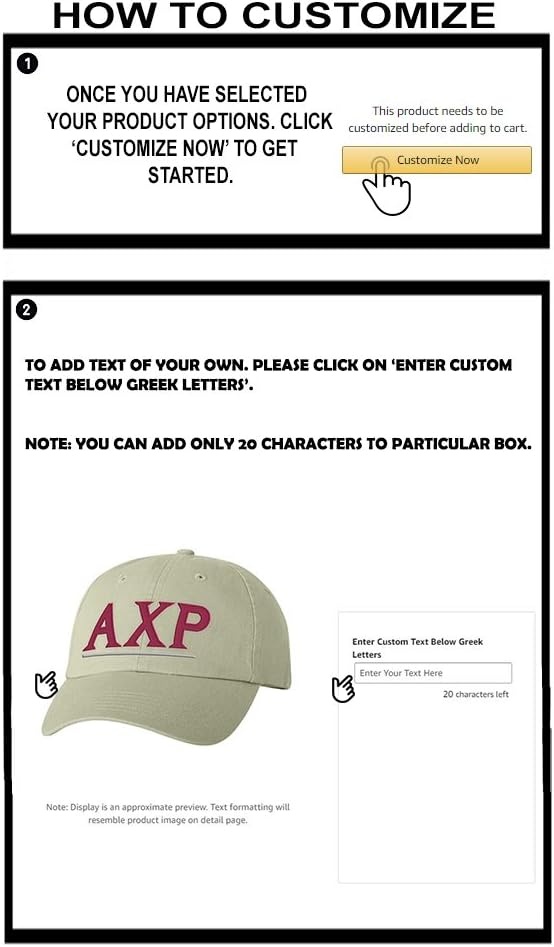 imagePersonalized Alpha Chi Rho Greek Line HatTan