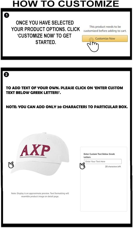 imagePersonalized Alpha Chi Rho Greek Line HatWhite