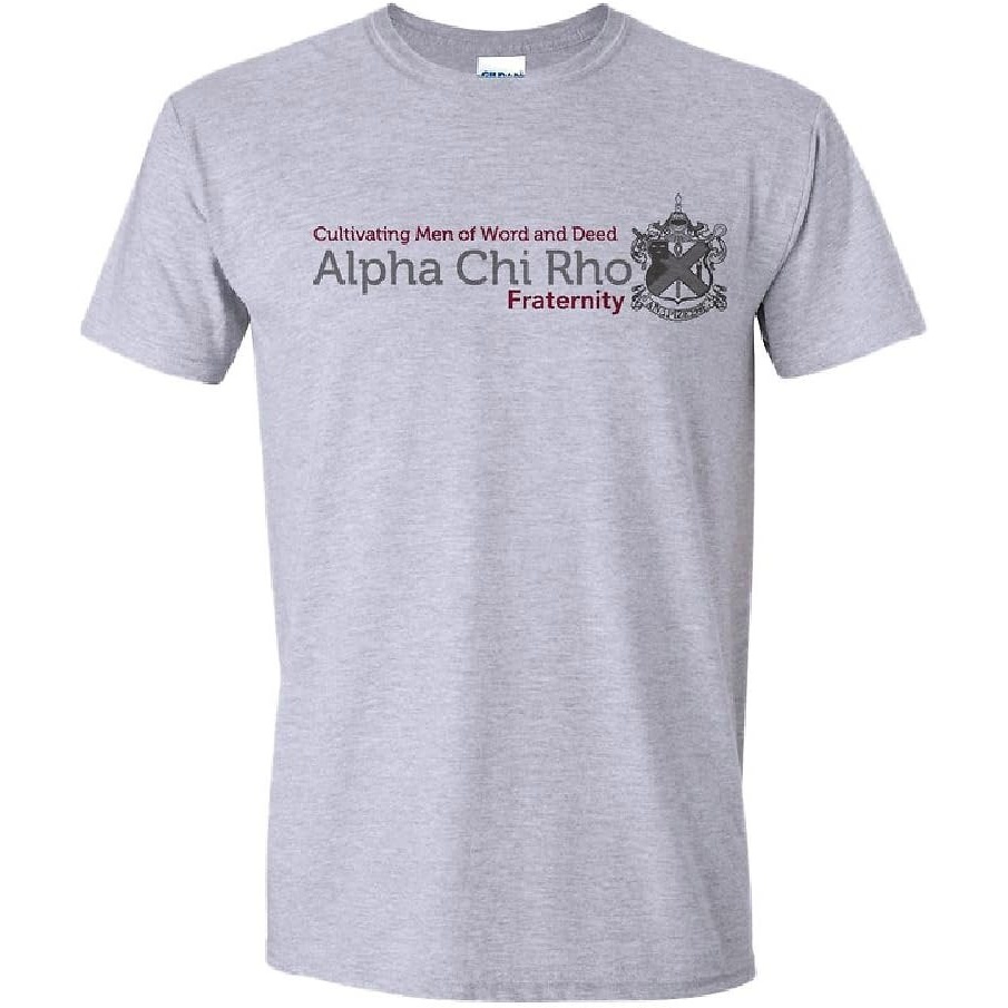 imageAlpha Chi Rho Logo Short Sleeve TeeSports Grey