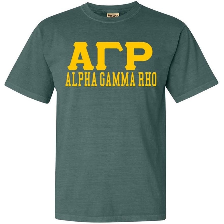 imageAlpha Gamma Rho Greek Heavyweight TShirtEmerald