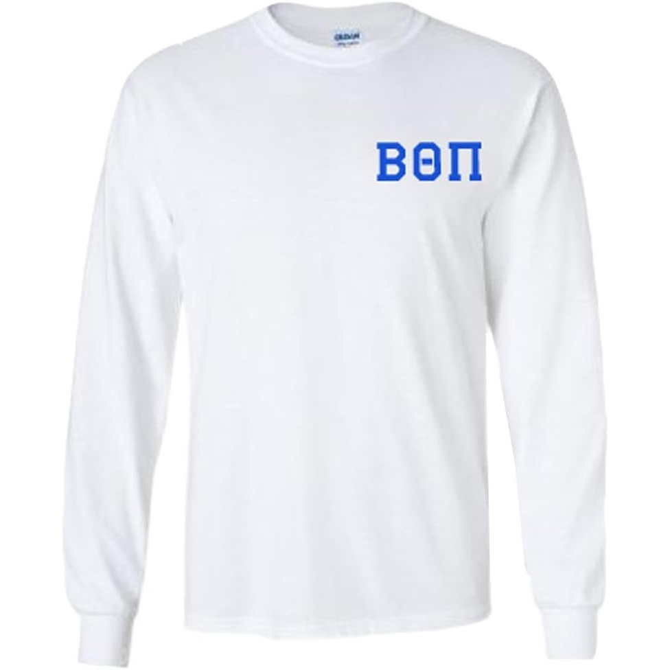 imageBeta Theta Pi World Famous Crest Long Sleeve TShirtWhite
