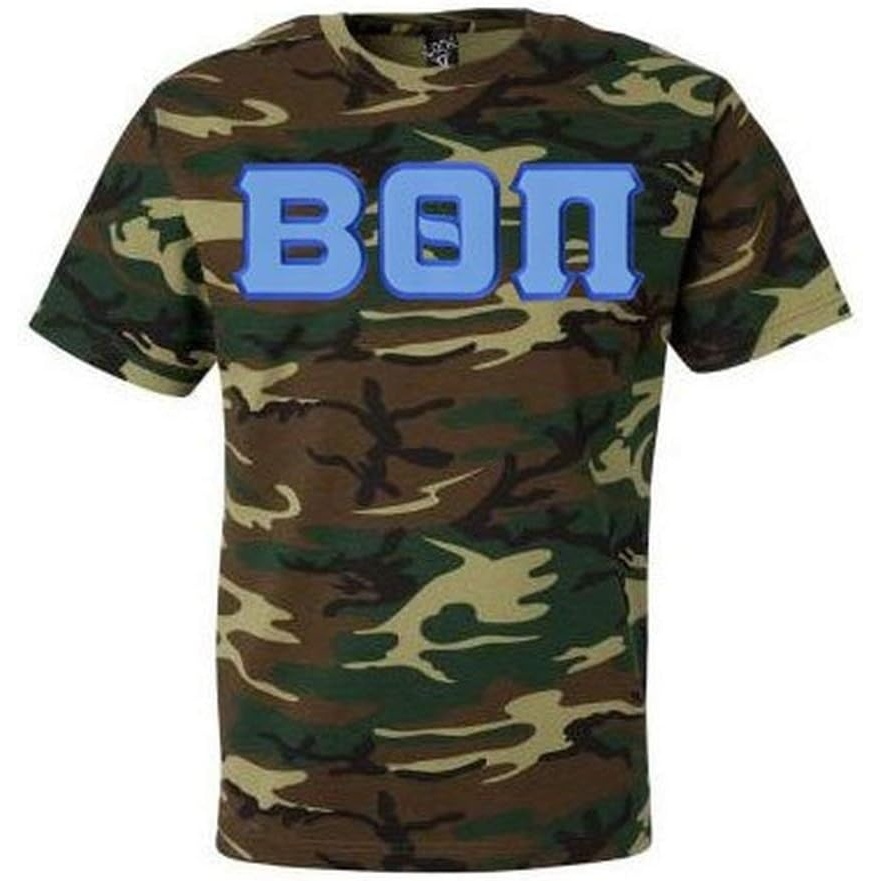 imageGreekgear Beta Theta Pi Lettered Camouflage TShirtCamouflage