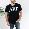 Alpha Chi Rho Arched Greek Letter T-Shirt(Black)