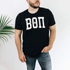 Beta Theta Pi Arched Greek Letter T-Shirt(Black)
