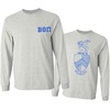 Beta Theta Pi World Famous Crest Long Sleeve T-Shirt(Light Grey)