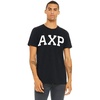 Alpha Chi Rho Arched Greek Letter T-Shirt(Black)