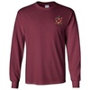 Alpha Chi Rho Fraternity Crest Longsleeve Tee(Maroon)