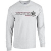 Alpha Chi Rho Logo Long Sleeve Tee(Light Grey)
