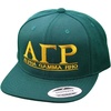 Alpha Gamma Rho Flatbill Snapback Hats Original(Green)