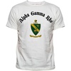 Alpha Gamma Rho Vintage Crest T-Shirt(White)