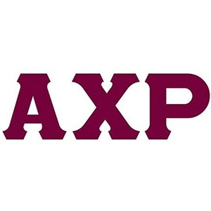 Alpha Chi Rho Big Greek Letter Window Sticker Decal 4 Inches Maroon(Maroon)