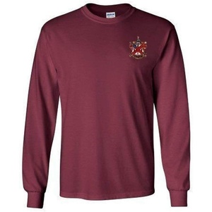 Alpha Chi Rho Fraternity Crest Longsleeve Tee(Maroon)