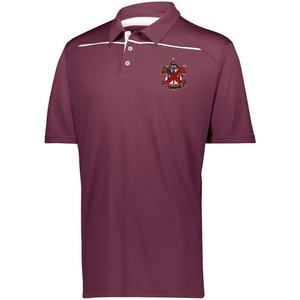 Alpha Chi Rho Greek Crest Emblem Defer Polo(Maroon/White)
