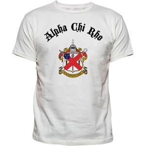 Alpha Chi Rho Vintage Crest T-Shirt(White)