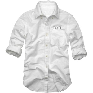 Beta Theta Pi Classic Oxford(White/Light Stone)