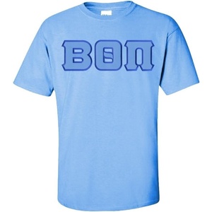 Greekgear Beta Theta Pi Lettered T-Shirt(Light Blue)