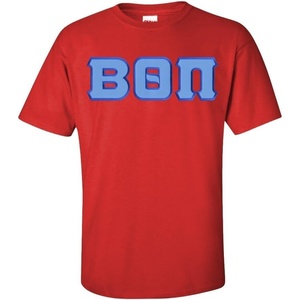 Greekgear Beta Theta Pi Lettered T-Shirt(Red)
