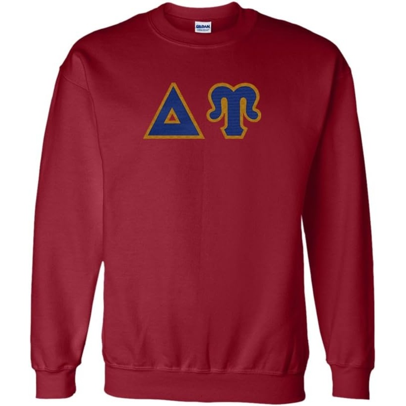 imageGreekgear Delta Upsilon Lettered CrewneckMaroon