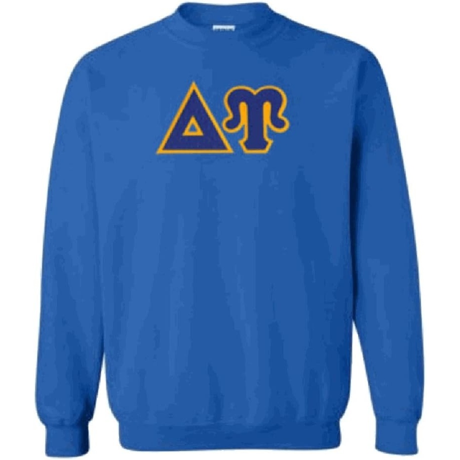 imageGreekgear Delta Upsilon Lettered CrewneckRoyal Blue