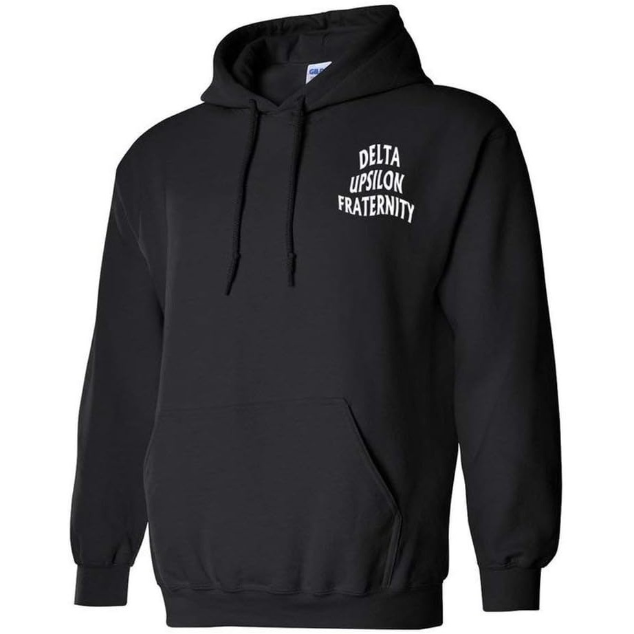 imageGreekgear Delta Upsilon Social Hooded SweatshirtBlack