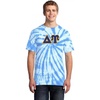 Delta Upsilon Essential Tie-Dye Lettered Tee(Royal Blue)