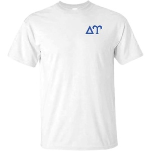 Delta Upsilon DU Flag T-Shirt(White)
