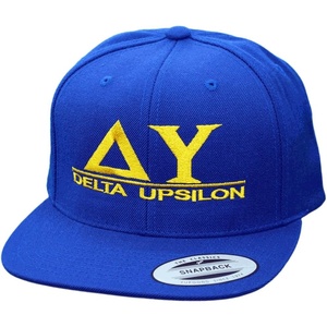 Delta Upsilon Du Flatbill Snapback Hats Original(Navy Blue)
