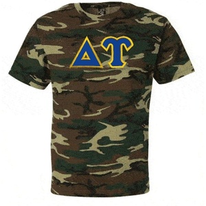 Delta Upsilon Lettered Camouflage T-Shirt(Camouflage)