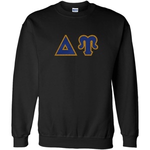 Greekgear Delta Upsilon Lettered Crewneck(Black)