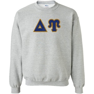 Greekgear Delta Upsilon Lettered Crewneck(Sports Grey)