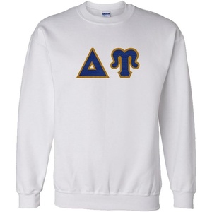 Greekgear Delta Upsilon Lettered Crewneck(White)