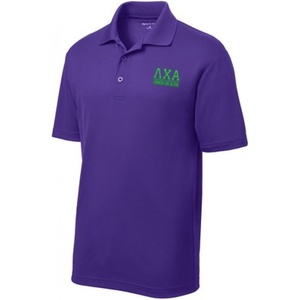 Lambda Chi Alpha Greek Letter Polos(Purple)