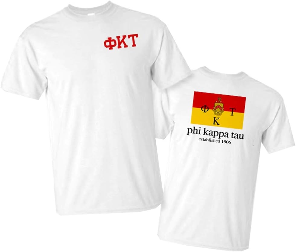 image:imagePhi Kappa Tau Flag TShirtWhite