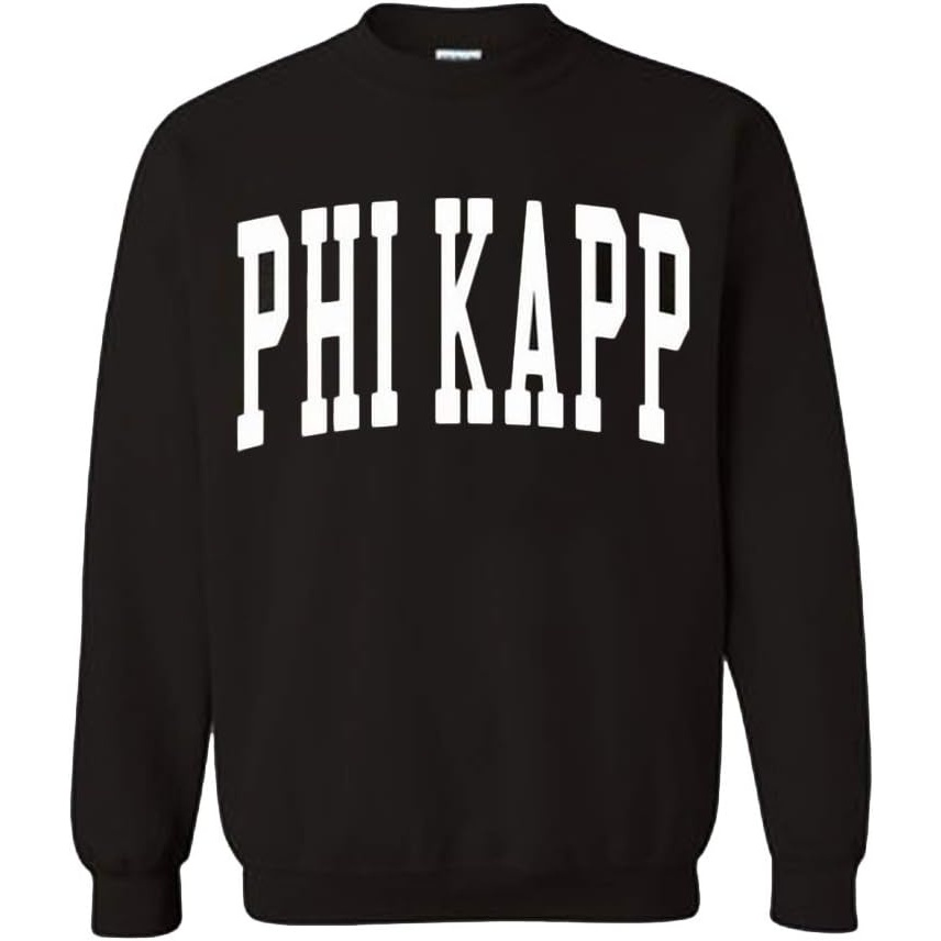 image:imageGreekgear Mens Phi Kappa Tau BIG TEXT Crewneck Sweatshirt BlackBlack