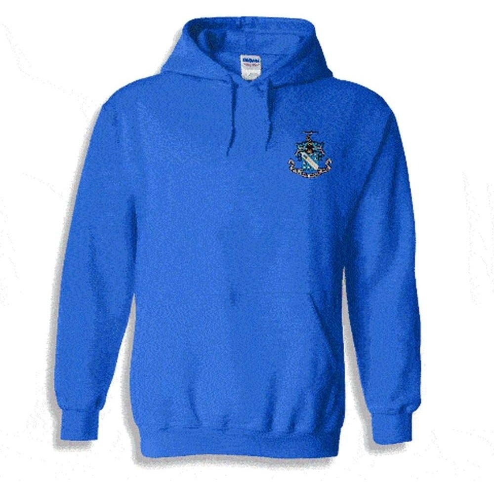 image:imageGreekgear Phi Delta Theta Crest  Shield Emblem Hooded SweatshirtRoyal Blue
