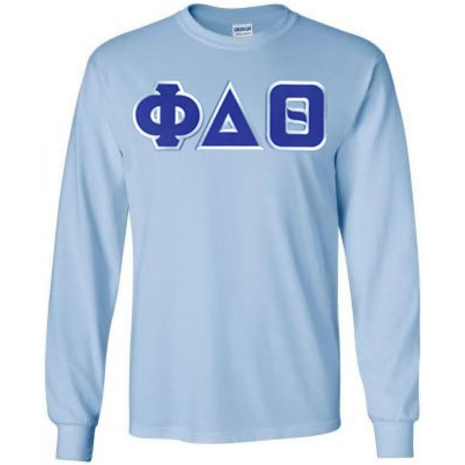 image:imagePhi Delta Theta Lettered Long SleeveLight Blue