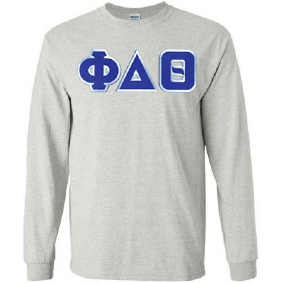 image:imagePhi Delta Theta Lettered Long SleeveLight Grey