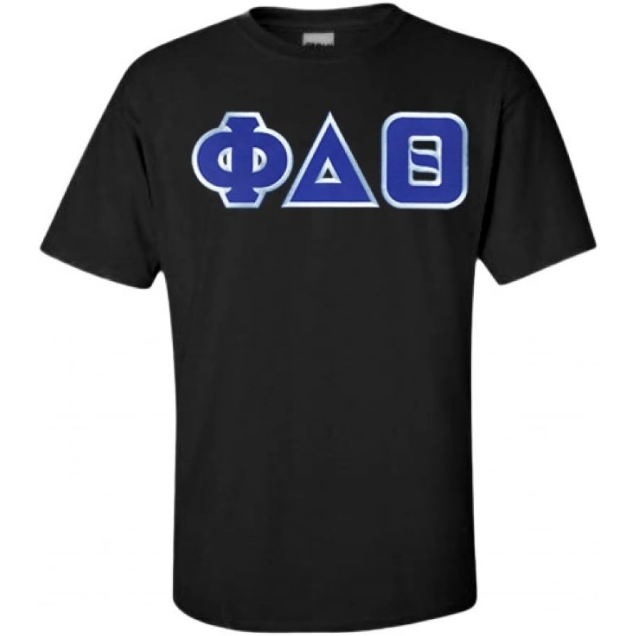 image:imagePhi Delta Theta Lettered TShirtBlack