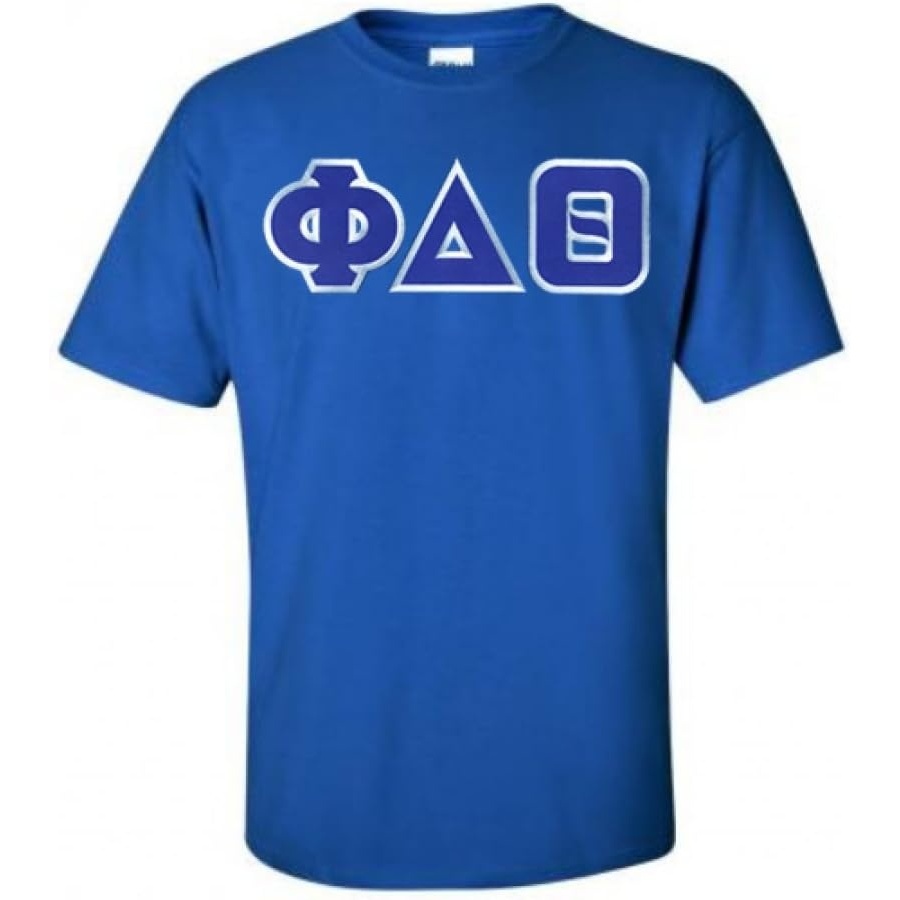 image:imagePhi Delta Theta Lettered TShirtRoyal Blue